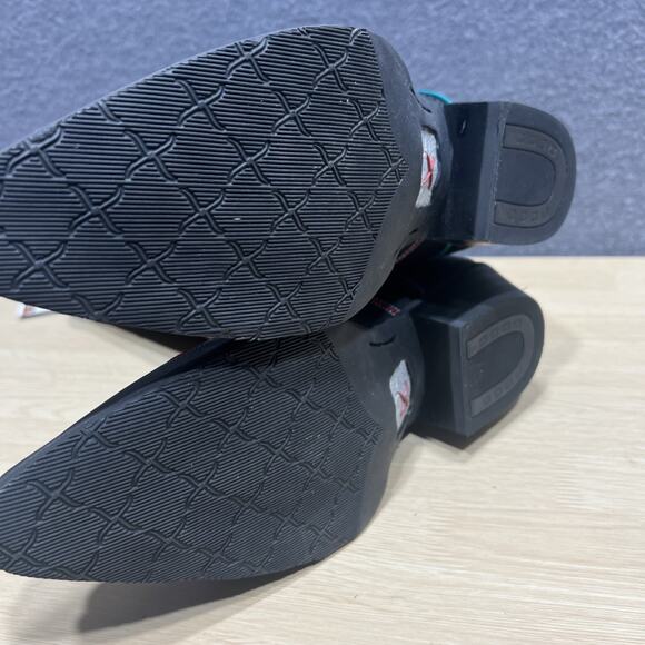 Twisted X Western Boots Snip Toe Black, Blue & Red Womens Size 7B - Picture 13 of 16